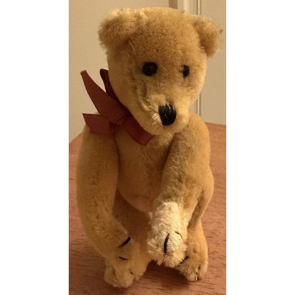 vintage 1990 Boyds Collection small jointed  Teddy Bear‎ 100% Wool. Rare